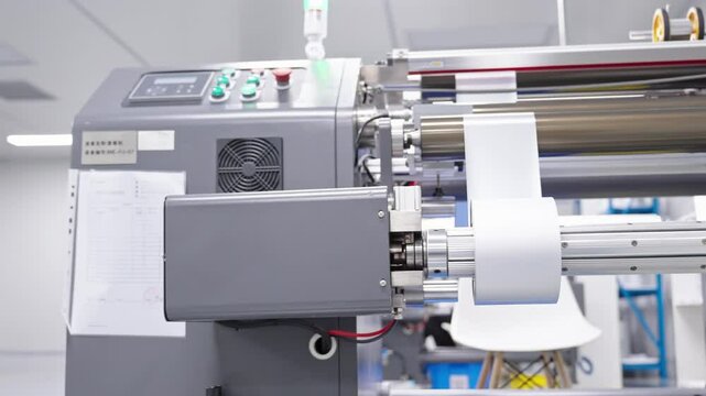 Modern industrial printing press in operation, Industry Large wide Format Book digital inkjet Printing Machine High Resolution Images Photo Book Production