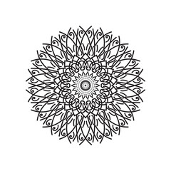 Intricate Mandala Design: A mesmerizing intricate mandala illustration, with a complex, symmetrical design, conveying a sense of balance and serenity, perfect for meditation and spiritual practices.