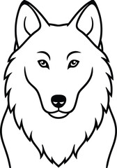 Naklejka premium vector illustration of wolf