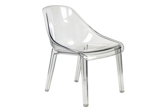 PNG Modern transparent acrylic chair with sleek design - Powered by Adobe