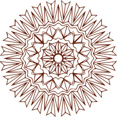 Naklejka premium Beautiful flower art and mandala vector design