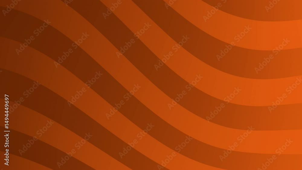 Poster curved, wavy orange stripes create an abstract seamless background pattern with a smooth, modern loo