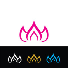 Beauty Vector lotus icon