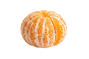 PNG Freshly peeled orange on white background