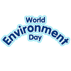 World Environment Day Typography Illustration