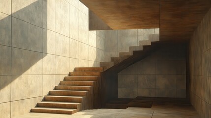 Modern Interior Staircase Design  Stone   Wood Textures