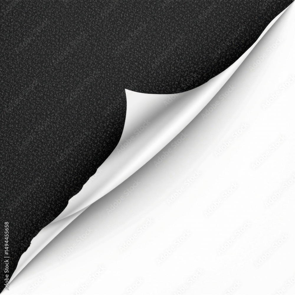 Poster abstract black and white layered textured background with peeling paper effect perfect for design an