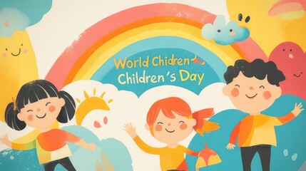 illustration of world child protection day