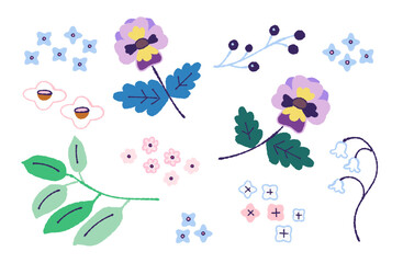 青系のお花詰め合わせセット