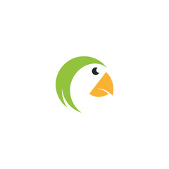 parrot logo and vector template