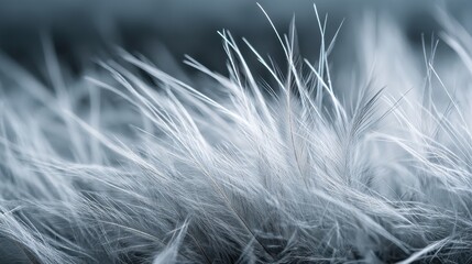 Obraz premium Feather Fibers in Macro Capturing Softness
