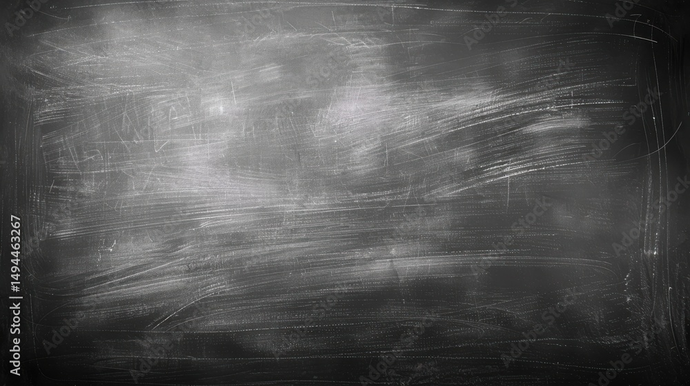 Aufkleber a heavily used chalkboard with chalk residue and scratches creating a textured gray surface effect