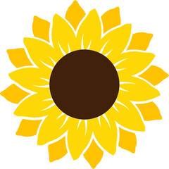 Vector multi color icon for Golden flower