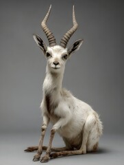 Albino Gazelle Portrait
