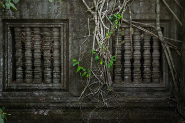 Mysterious Jungle Temple of Beng Mealea with Fallen Blocks