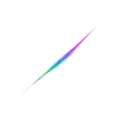 Abstract Rainbow Streak on Black Background Digital Art, Design Element