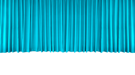 Light blue long curtain PNG transparent.