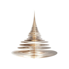 Abstract Beige and Brown Conical Ripple Pattern, Digital Art