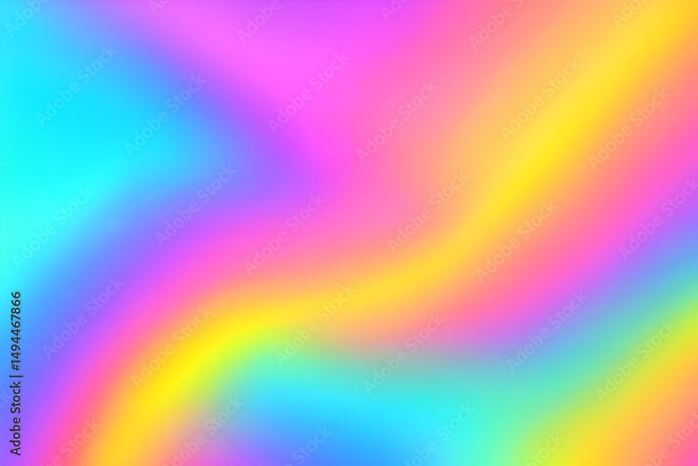 Poster vibrant abstract: a dynamic display of colors flowing seamlessly to evoke feelings of joy and energy