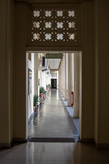 Serene Corridor: A Glimpse into Architectural Grandeur
