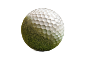 PNG Half grass, half golf ball: nature meets sport conceptual design