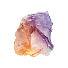 Vibrant Amethyst and Citrine Geode Cluster, Raw Crystal Formation