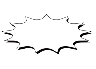 Fototapeta premium トゲトゲシンプルイラスト