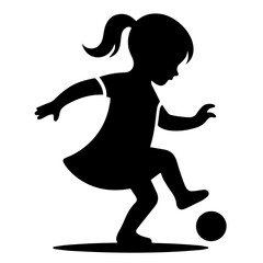 Clean black and white vector silhouette 