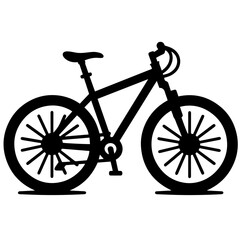 Clean black and white vector silhouette 