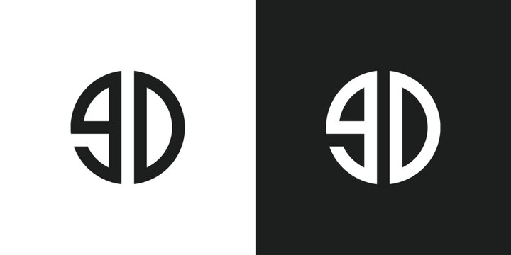 Letter GD or 9D or Number 90 Logo Design