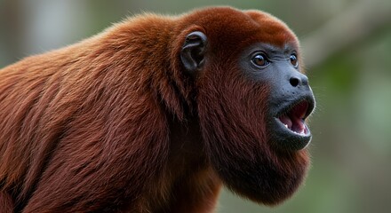 A Stunning Red Howler Monkey Portrait
