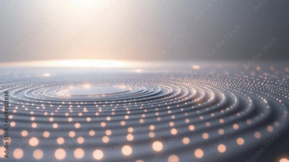 Aufkleber abstract circular ripples: a mesmerizing, abstract depiction of concentric circles, each adorned wit
