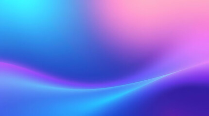 Smooth Transition of Vivid Blue Pink and Purple Colors with Curved Waves and Gradient Blends