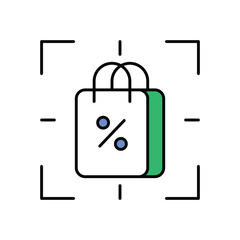 Target Icon vector stock illustration