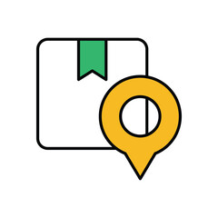 Delivery Location Icon vector stock illustration