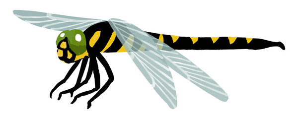 シンプルなトンボのベクターイラスト