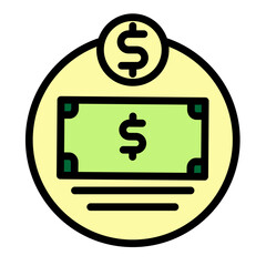 Personal Finance Planning Vector Filled Icon Design