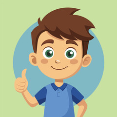 Showing a Thumbs Up Gesture Signifying Approval or Agreement 