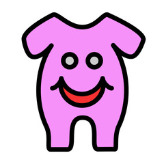 Baby Onesie Vector Filled Icon Design