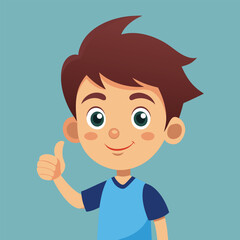 Showing a Thumbs Up Gesture Signifying Approval or Agreement 