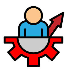 SelfDevelopment Vector Filled Icon Design