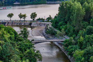 The landscape of Yishuiwan in Jingyuetan National Forest Park, Changchun, China