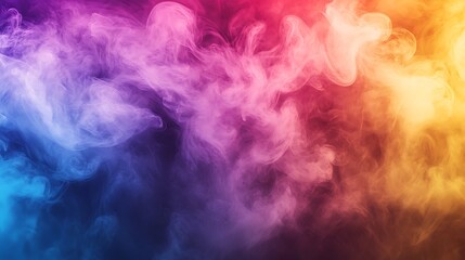 Obraz premium Vibrant Swirling Colorful Smoke Abstract