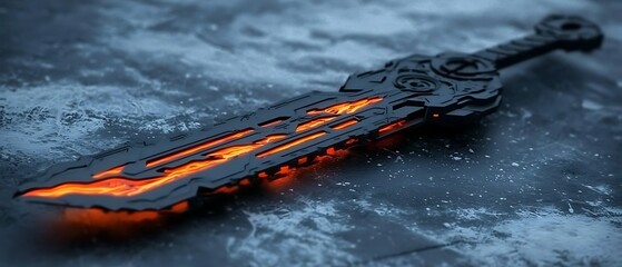 Futuristic glowing blade (1)