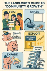 A Landlord's Cynical Guide to Manipulating Community Growth Tactics of Eviction Erasure Exploitation and Expansion Homes over Hotels for Profit Maximization Techniques
