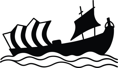 sailing ship silhouette