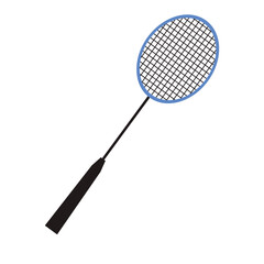 set of an Sport Badminton Racket Equipment Illustration