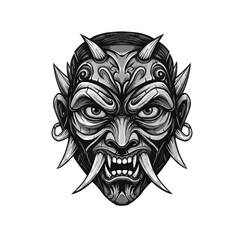 Obraz premium tribal skull tattoo