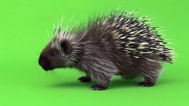 Baby porcupine portrait