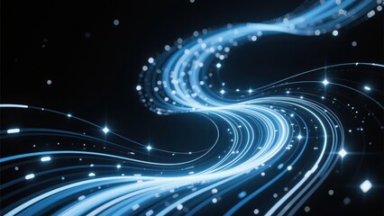 Obraz premium Technology inspired dynamic abstract poster background